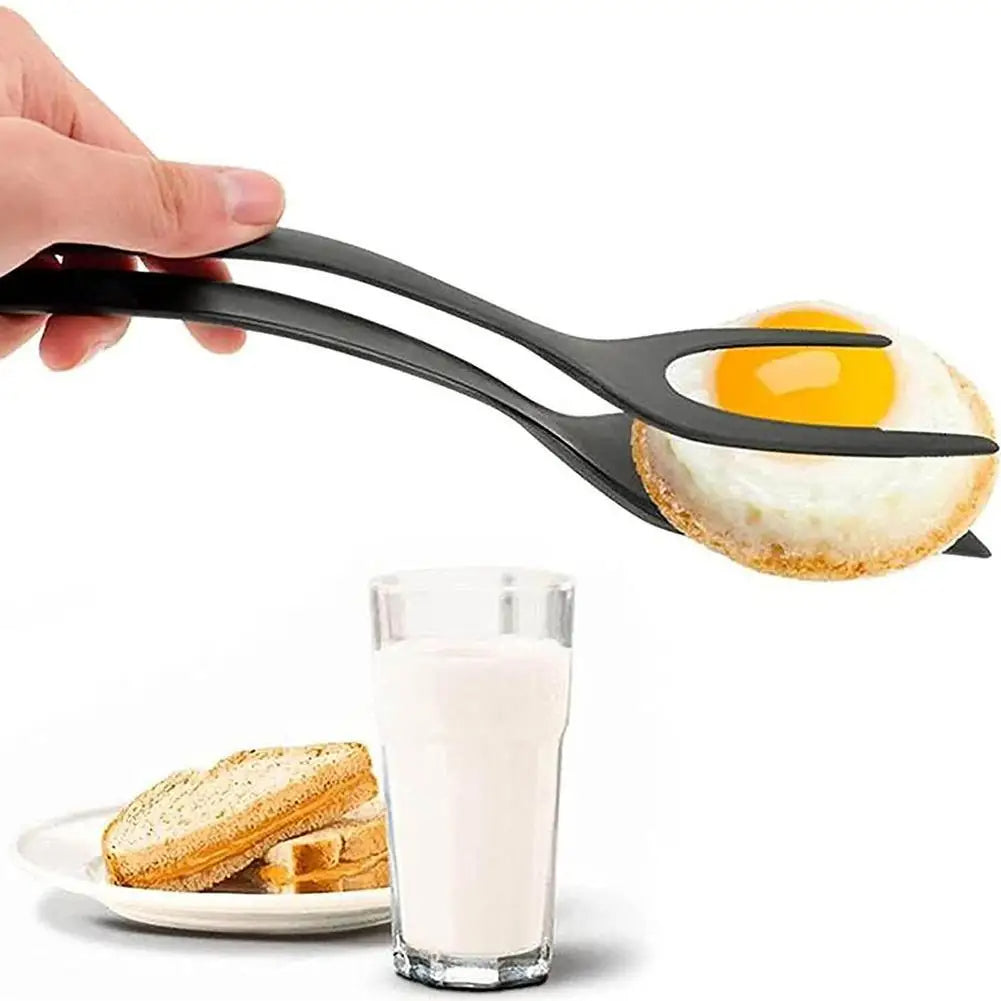 2 In 1 Spatula & Tongs for Eggs