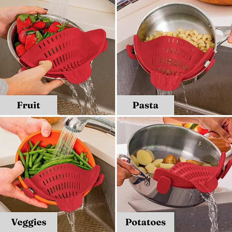 Clip 'N Strain Universal Silicone Strainer Clip