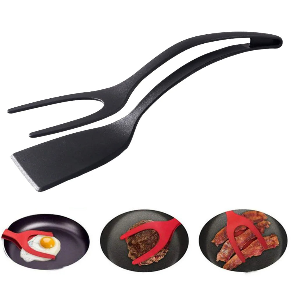 2 In 1 Spatula & Tongs for Eggs